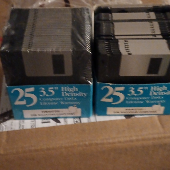 Brand New High Density Computer Disks 2 packs 1 opened 1 not opened - Picture 1 of 2